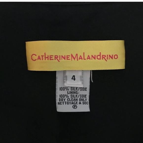 CATHERINE MALANDRINO Silk Short Sleeve Dress - Picture 7 of 7